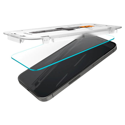 Spigen GlastR EZ FIT Screen Protector for Apple iPhone 14 Pro, Tempered Glass, Full Glue, Set of 2 pieces AGL05214