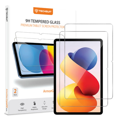 Schutzfolie Techsuit ArmorGlass CrystalHD für Xiaomi Redmi Pad 2 Pro, gehärtetes Glas, Full Glue, Set mit 2 Stück