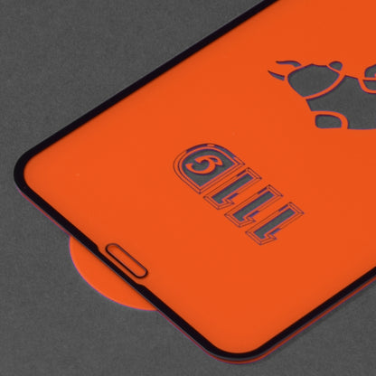 Techsuit Displayschutzfolie für Apple iPhone 11 Pro / XS / X, gehärtetes Glas, Full Glue, 111D, Schwarz