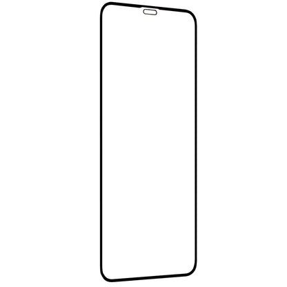 Techsuit Displayschutzfolie für Apple iPhone 11 Pro / XS / X, gehärtetes Glas, Full Glue, 111D, Schwarz