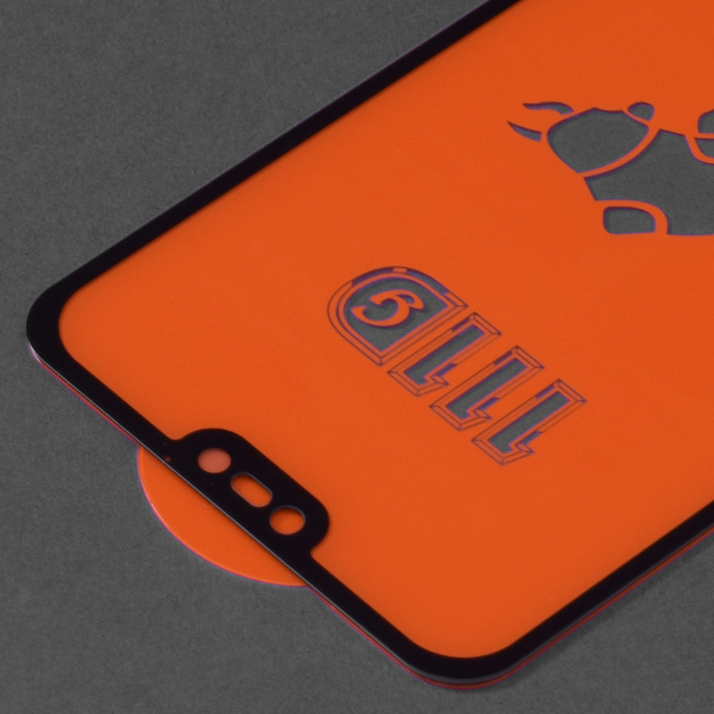 Techsuit Displayschutzfolie für Huawei P20 Lite, gehärtetes Glas, Full Glue, 111D, Schwarz