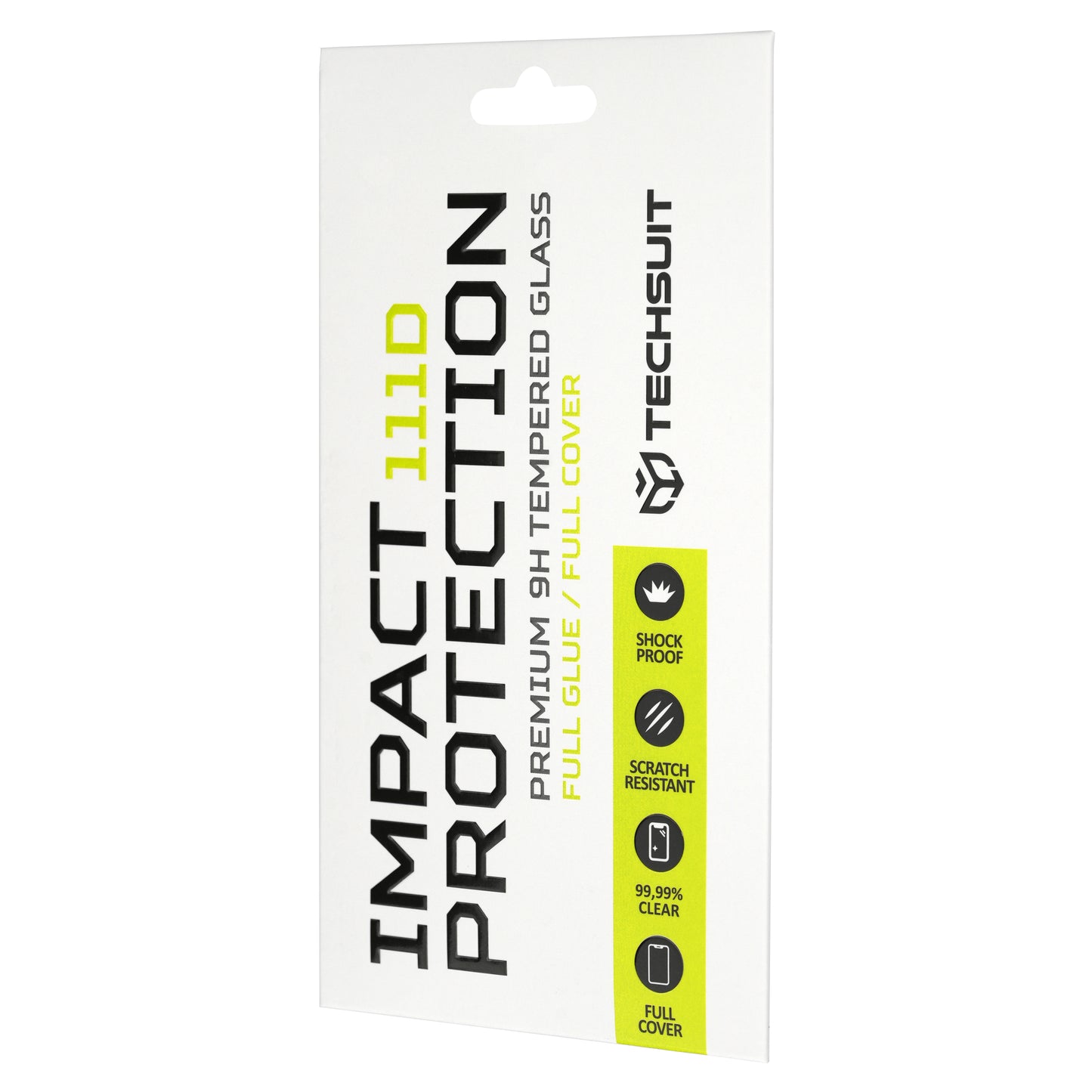 Techsuit Screen Protector Film for Nothing Phone (4b), Tempered Glass, Full Glue, 111D, Black