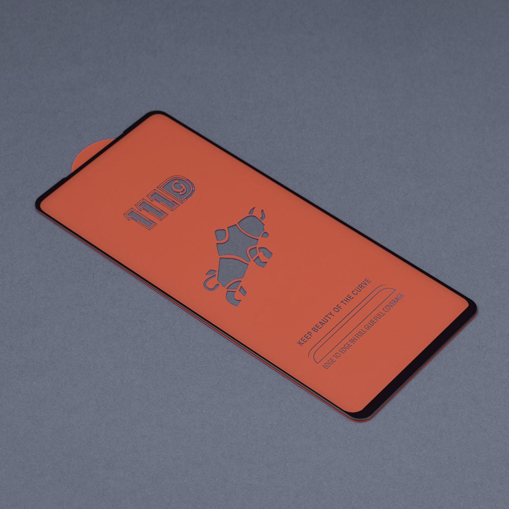 Techsuit Displayschutzfolie für Realme 8 Pro / 8, gehärtetes Glas, Full Glue, 111D, Schwarz