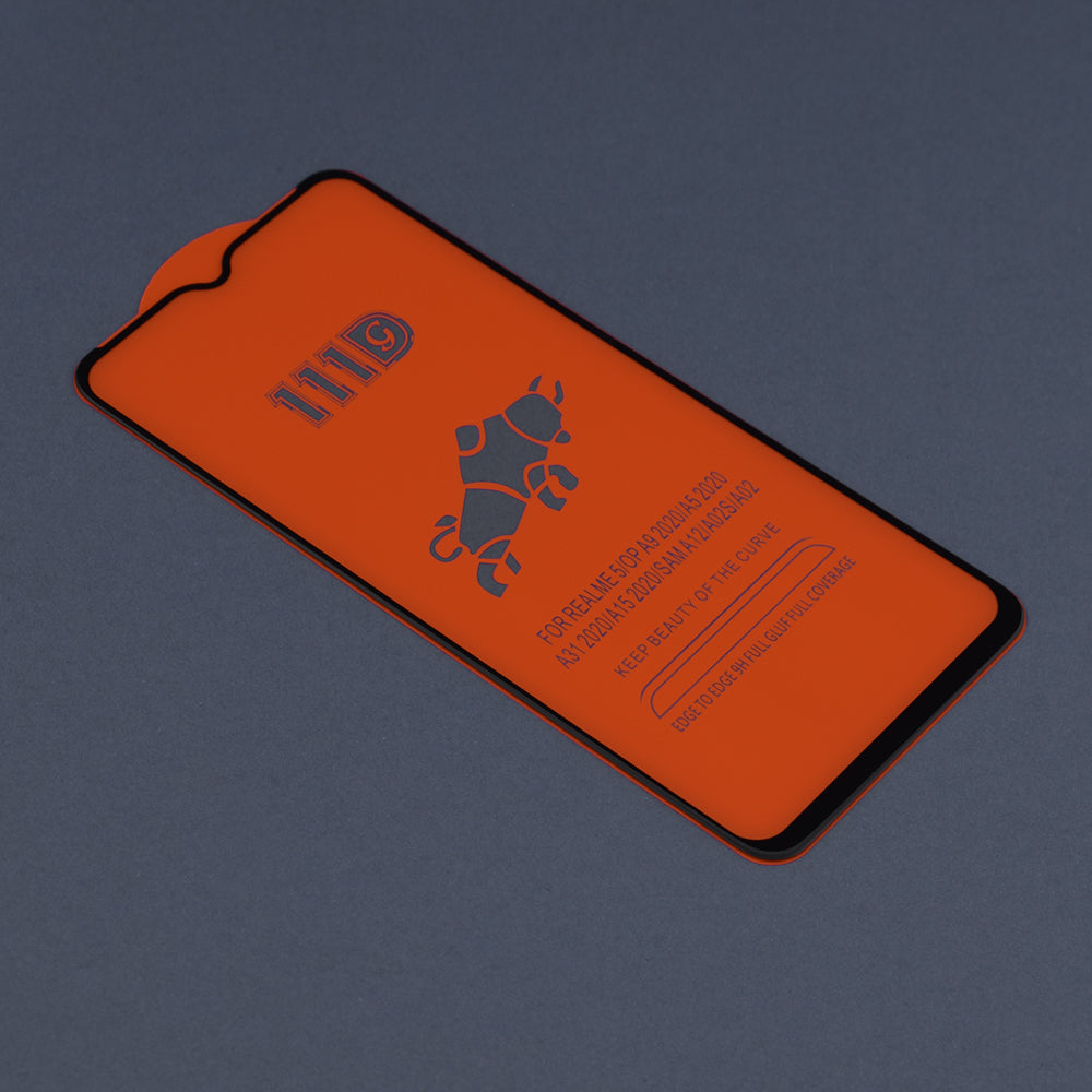 Techsuit Displayschutzfolie für Samsung Galaxy A04 A045 / A04s A047 / A13 5G A136, gehärtetes Glas, Full Glue, 111D, Schwarz