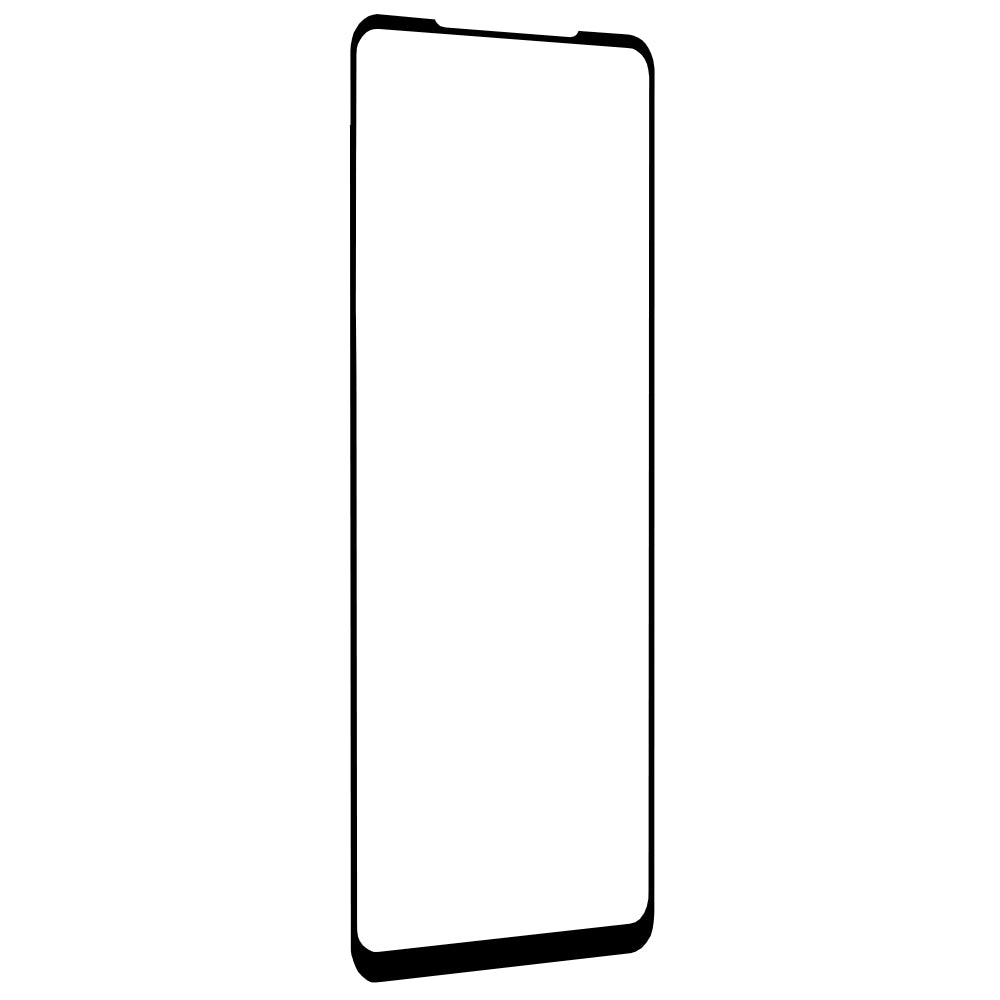 Techsuit Displayschutzfolie für Samsung Galaxy A21s A217 / A21 A215, gehärtetes Glas, Full Glue, 111D, Schwarz