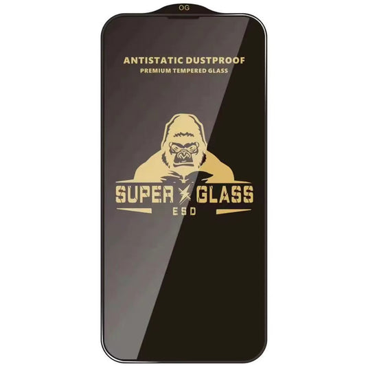 Techsuit Screen Protector Film for Samsung Galaxy A27 5G, Tempered Glass, Full Glue, Black