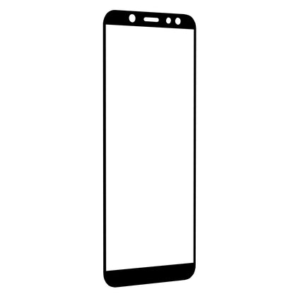 Techsuit Displayschutzfolie für Samsung Galaxy A6 (2018) A600, gehärtetes Glas, Full Glue, 111D, Schwarz