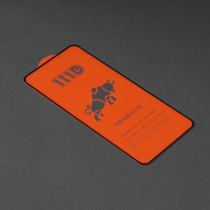 Techsuit Displayschutzfolie für Samsung Galaxy S23 S911 / S22 5G S901, gehärtetes Glas, Full Glue, 111D, Schwarz