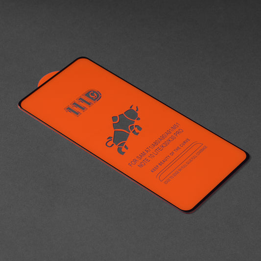Techsuit Displayschutzfolie für Xiaomi Poco X4 Pro 5G / Redmi Note 11 Pro+ 5G, gehärtetes Glas, Full Glue, 111D, Schwarz