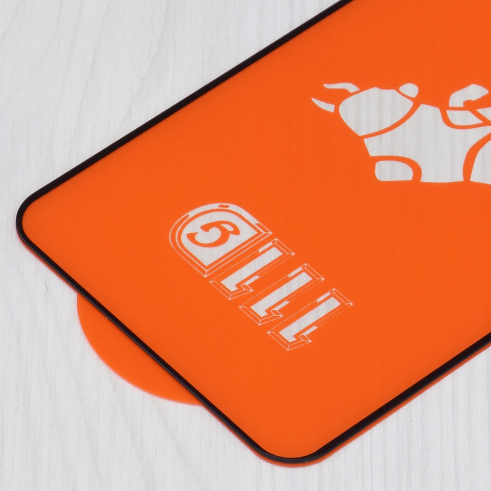 Techsuit Displayschutzfolie für Xiaomi Redmi Note 13 4G, gehärtetes Glas, Full Glue, 111D, Schwarz