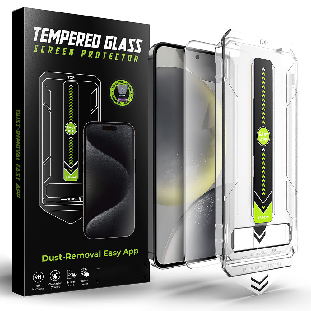 Techsuit TitanGlass CrystalHD Displayschutzfolie für Samsung Galaxy S25+ S936 / S24+ S926, Sicherheitsglas, Vollflächig verklebt