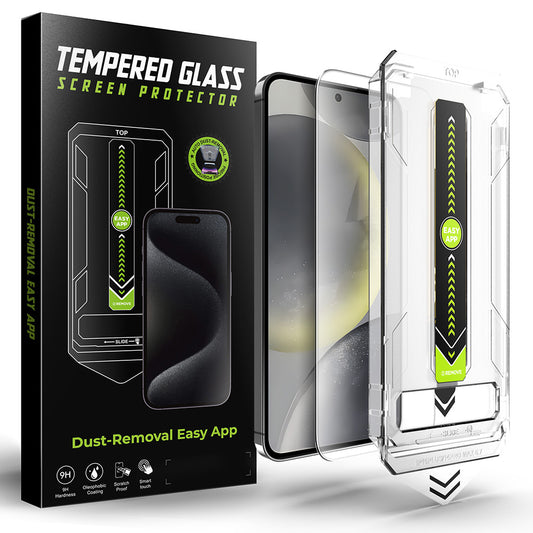 Techsuit TitanGlass CrystalHD Displayschutzfolie für Samsung Galaxy S25+ S936 / S24+ S926, Sicherheitsglas, Vollflächig verklebt