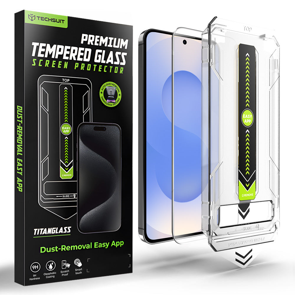 Techsuit TitanGlass CrystalHD Screen Protector for Samsung Galaxy S26, Tempered Glass, Full Glue