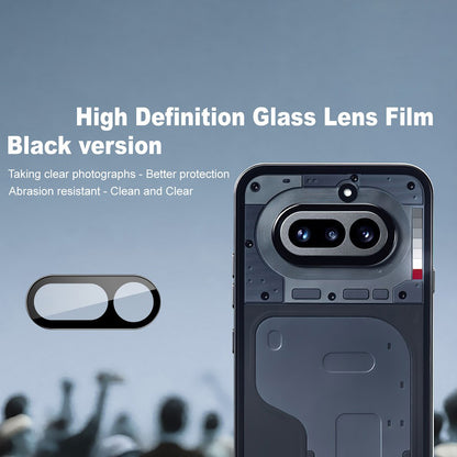 Techsuit Rückkamera-Schutzfolie für Nothing Phone (4a), gehärtetes Glas, schwarz