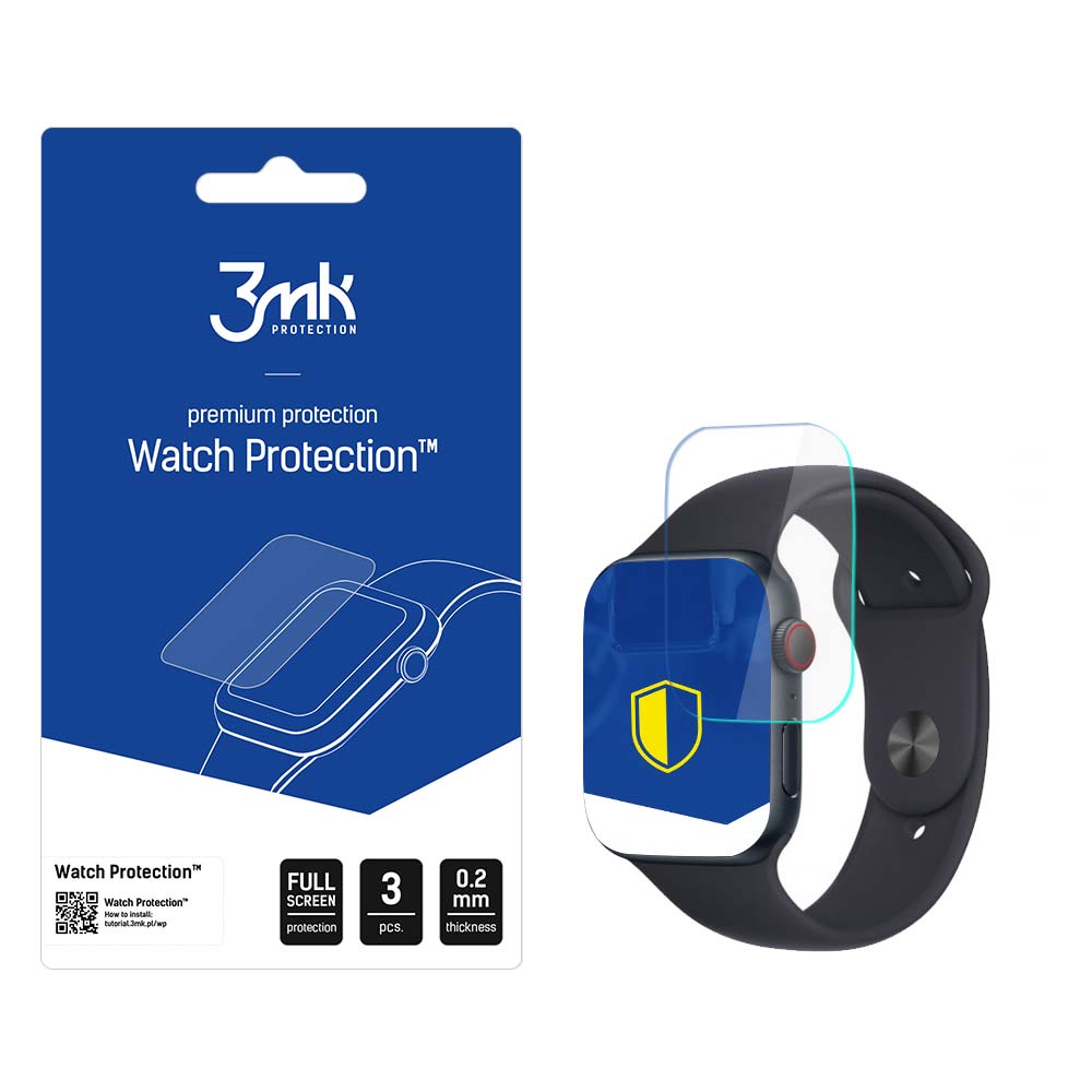 3MK Arc Schutzfolie für Apple Watch SE 40mm Series, 3 Stück Set, Kunststoff