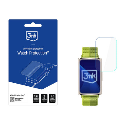 Schutzfolie 3MK Arc für Huawei Band 11 Pro, Set 3 Stück, Kunststoff
