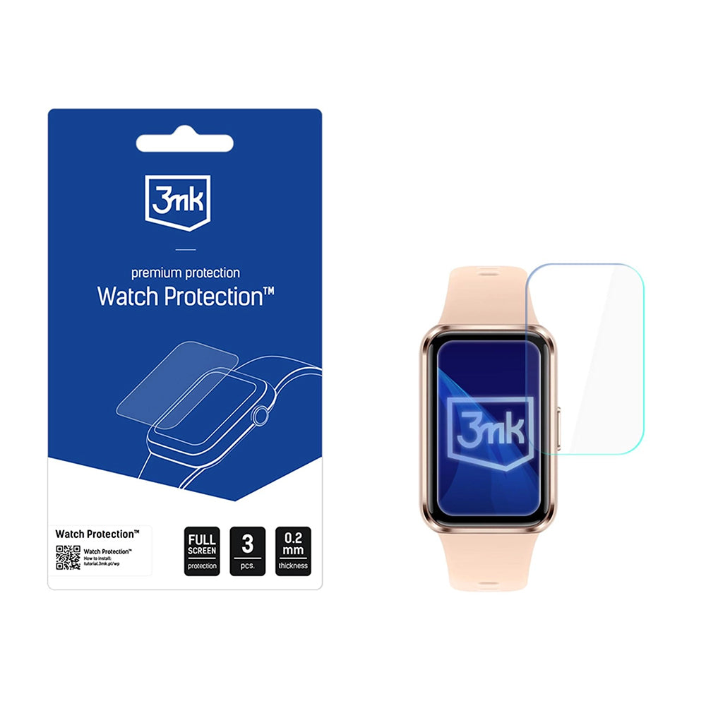 Schutzfolie 3MK Arc für Huawei Band 11, Set 3 Stück, Kunststoff