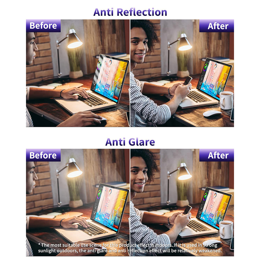 Schutzfolie Anti-Blue-Light Techsuit VisionProX für Apple MacBook Air 13 Zoll (2020) / (2018) / (2017), Kunststoff