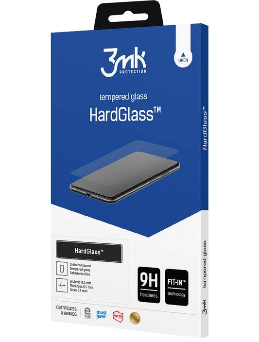 3MK HardGlass Screen Protector for Apple iPhone 14 Plus / 13 Pro Max, Hard Glass, Full Glue