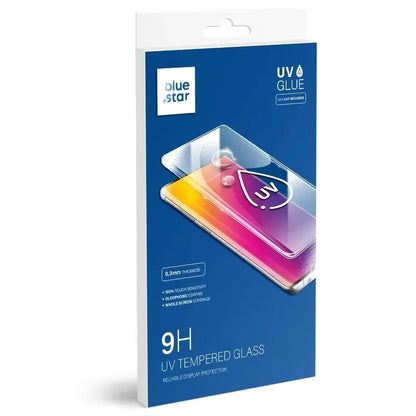 Blue Star Screen Protector for Samsung Galaxy S9 G960, Tempered Glass, UV Glue