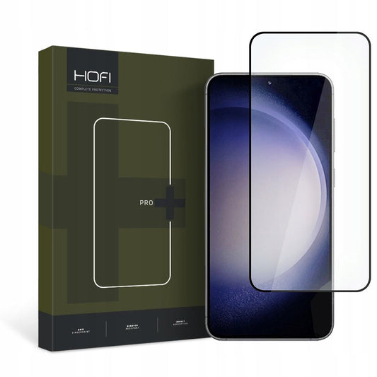 HOFI PRO+ Screen Protector for Samsung Galaxy S23 S911, Tempered Glass, Full Glue, Black