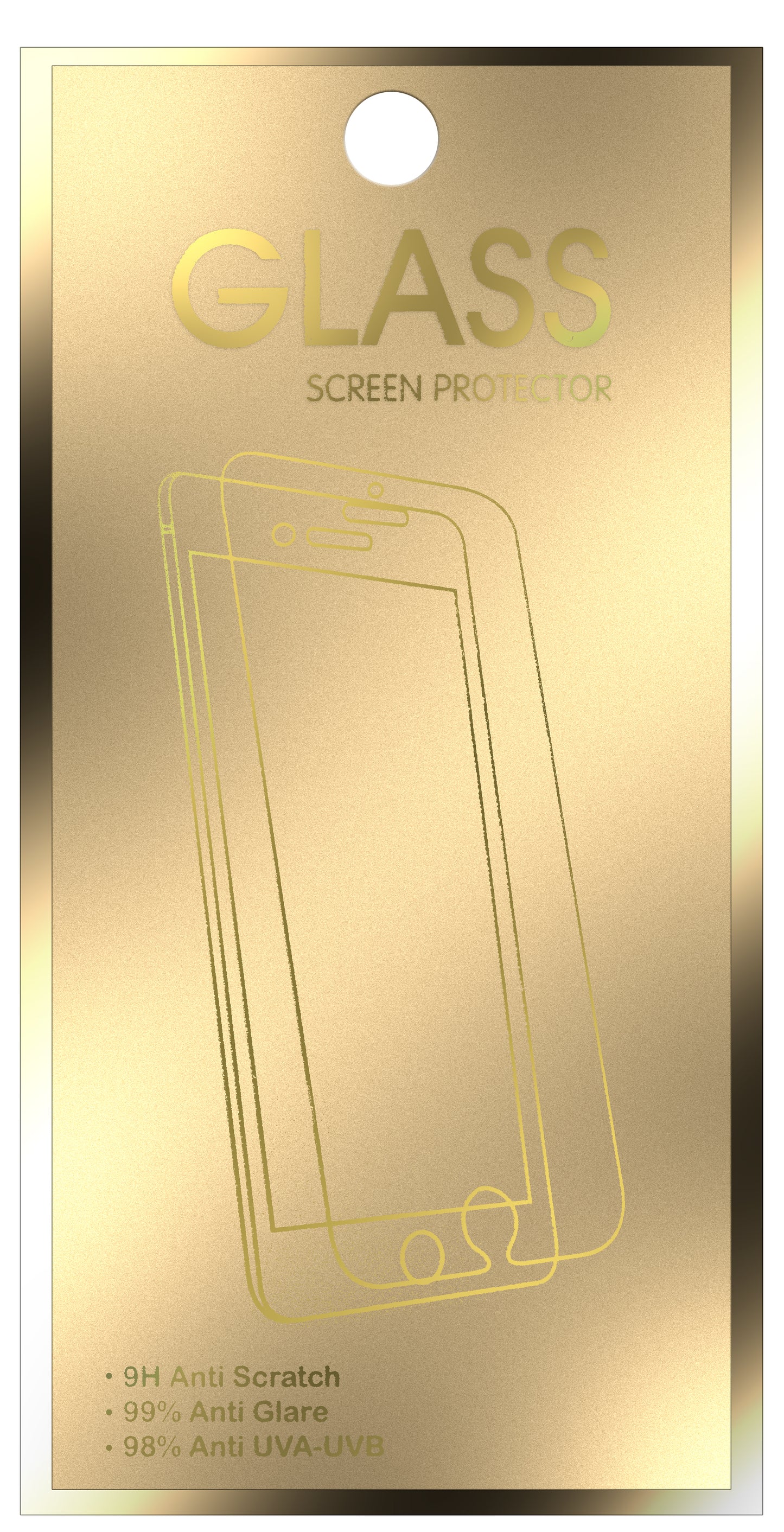 OEM Gold Edition Screen Protector for Samsung Galaxy A40 A405, Tempered Glass, Full Glue