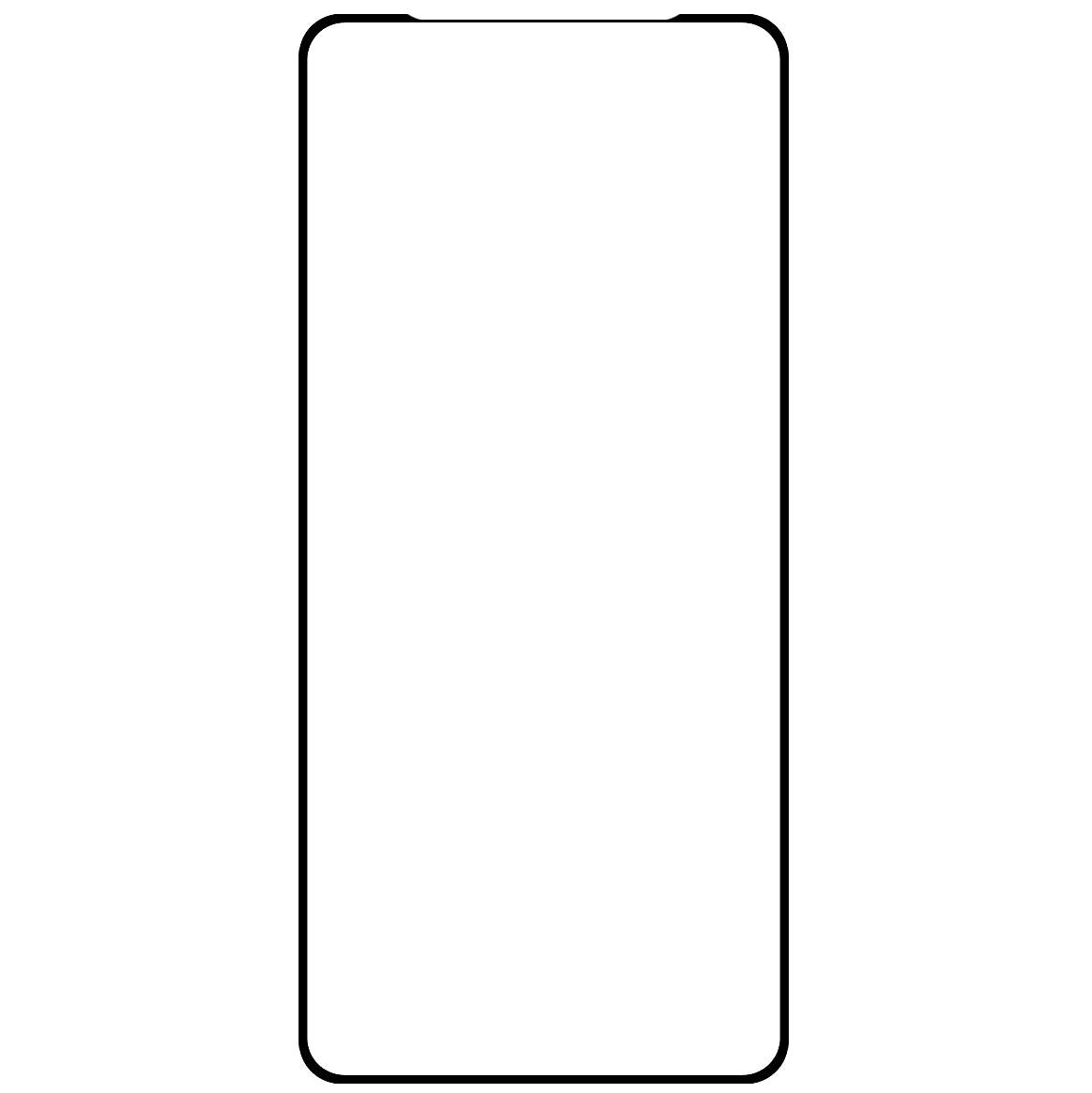 OEM Displayschutzfolie für Samsung Galaxy A22 A225, gehärtetes Glas, Full Glue, 9D, Schwarz