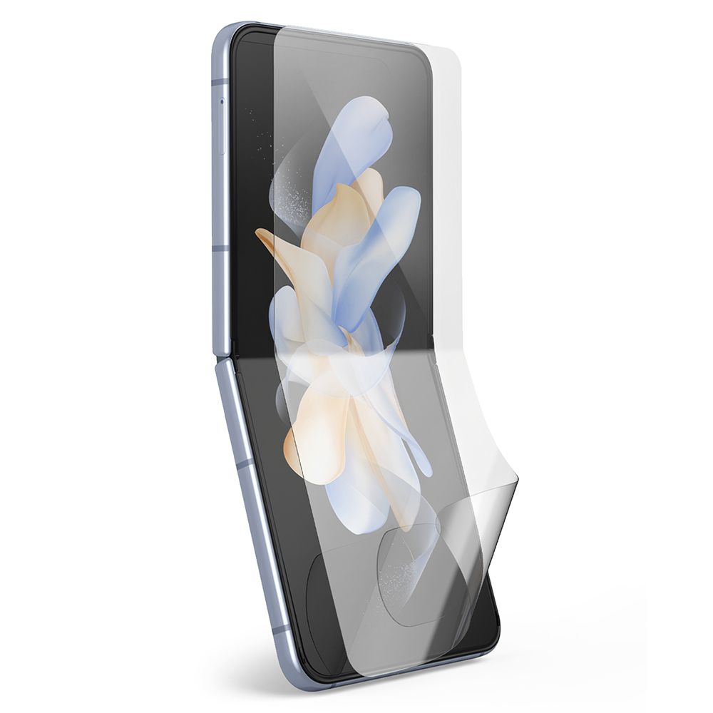 Schutzfolie Ringke Dual Easy für das Innendisplay des Samsung Galaxy Z Flip4 F721, Kunststoff, 2er-Set