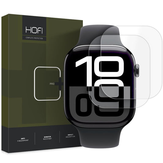 HOFI HYDROFLEX PRO+ Schutzfolie für Apple Watch 46mm-Serie, 2er-Set, Kunststoff