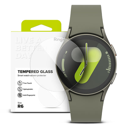Ringke R6 Schutzfolie für Samsung Galaxy Watch7 44mm, 4er Set, Gehärtetes Glas
