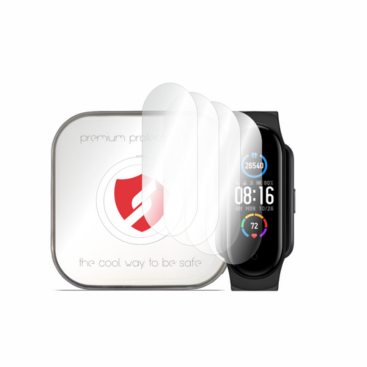 Smart Protection Premium Classic Schutzfolie für Amazfit Band 5 / Xiaomi Smart Band 6 / Band 5, 4 Stück Set, Kunststoff
