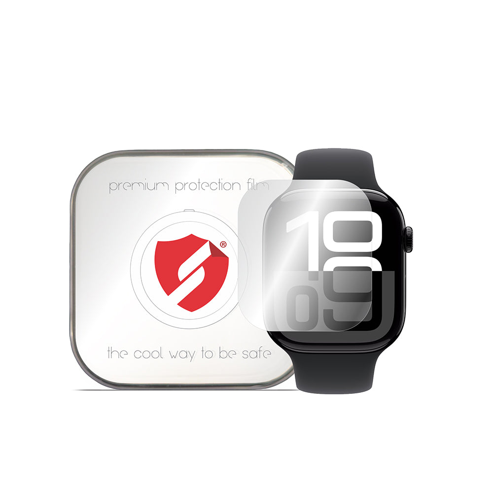 Smart Protection Premium Classic Schutzfolie für Apple Watch 10 46mm Series, 4er-Set, Kunststoff