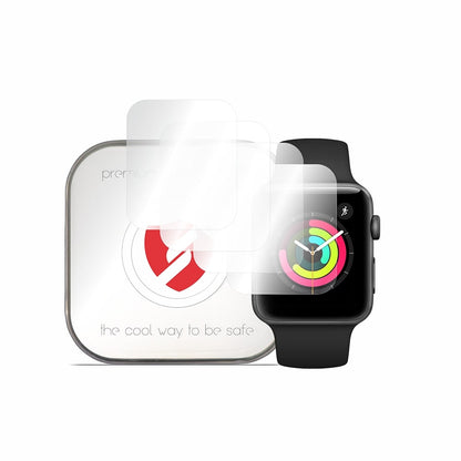 Smart Protection Premium Classic Schutzfolie für Apple Watch 42mm Series, 4 Stück Set, Kunststoff