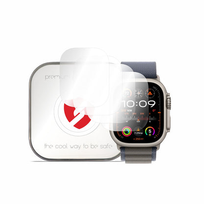 Smart Protection Premium Classic Schutzfolie für Apple Watch Ultra Series, 4 Stück Set, Kunststoff
