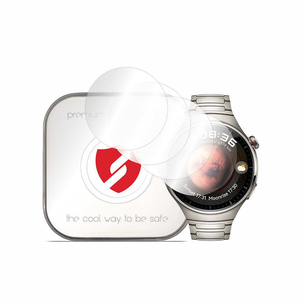 Smart Protection Premium Classic Schutzfolie für Huawei Watch 4 Pro, 4 Stück Set, Kunststoff