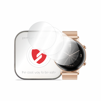 Smart Protection Premium Classic Schutzfolie für Huawei Watch GT 2 42mm, 4 Stück Set, Kunststoff