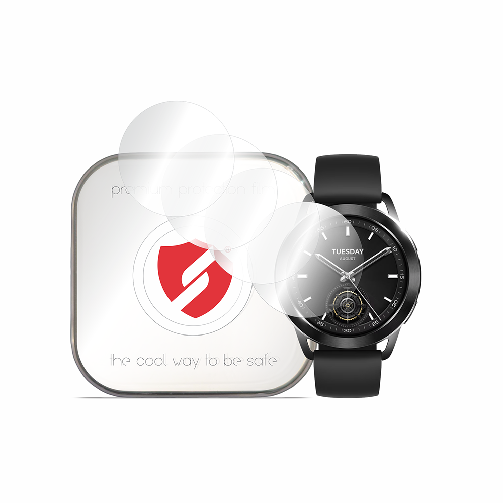 Smart Protection Premium Classic Schutzfolie für Xiaomi Watch S3, 4 Stück Set, Kunststoff