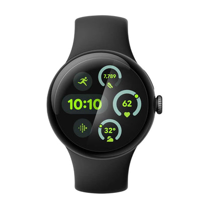 Schutzfolie Spigen Elite Shield EZ FIT für Google Pixel Watch 45mm Serie, 2er Set, Gehärtetes Glas, Transparent AFL08525