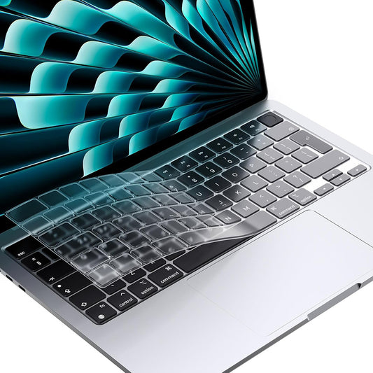 Techsuit PureTypeX Tastaturschutzhülle für Apple MacBook Pro 14 (2021 - 2024) / Air 13 (2022 - 2025) / Air 15 (2022 - 2025), Transparent