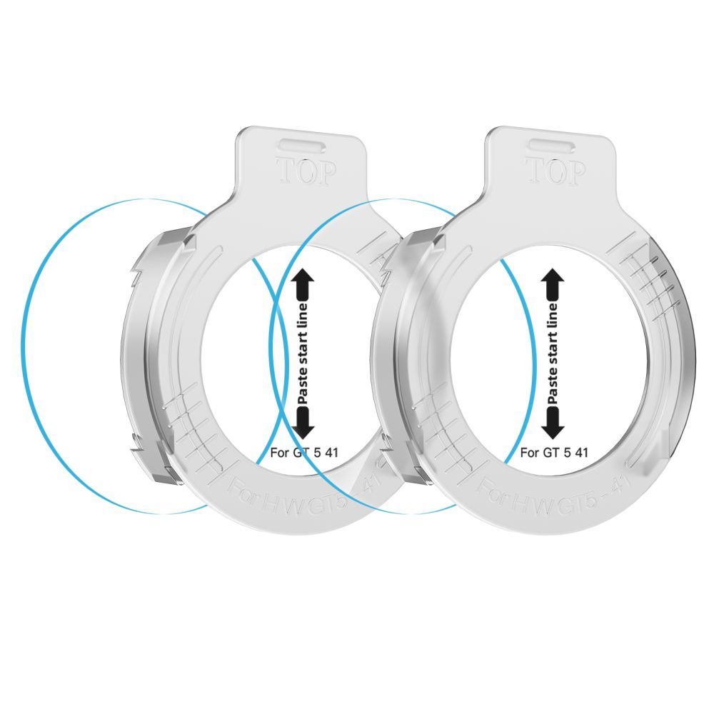 Tech-Protect Easy Set+ Screen Protector for Huawei Watch GT 5 41mm, 2-Piece Set, Tempered Glass