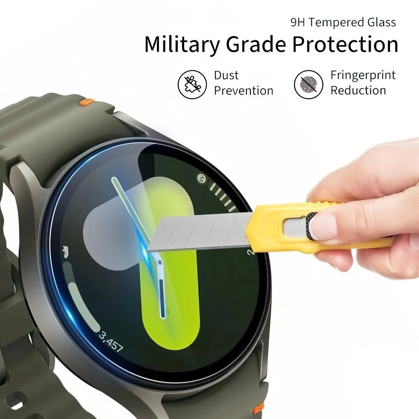 Schutzfolie Tech-Protect Fit+ für Huawei Watch GT 6 41mm, Set 2 Stück, Gehärtetes Glas