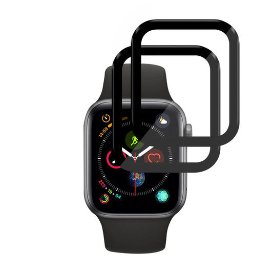 Schutzfolie Techsuit Nano Flex für Apple Watch 40mm Serie, Set 2 Stück, Kunststoff, Schwarz