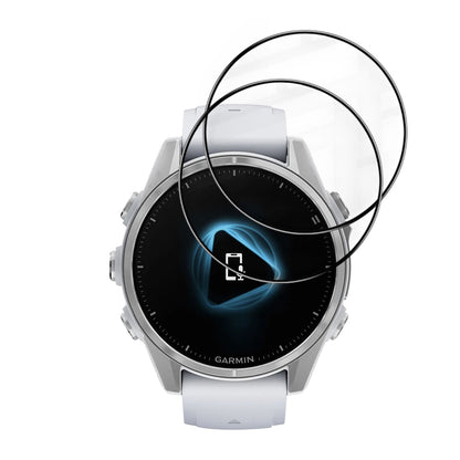 Schutzfolie Techsuit Nano Flex für Garmin Fenix 8 43mm, Set 2 Stück, Kunststoff, Schwarz