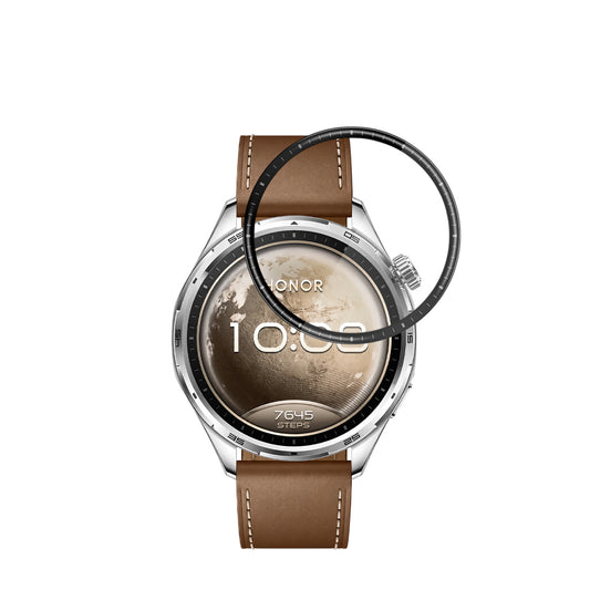 Techsuit Nano Flex Schutzfolie für Honor Watch 6, Kunststoff, 2 Stück Set, Schwarz