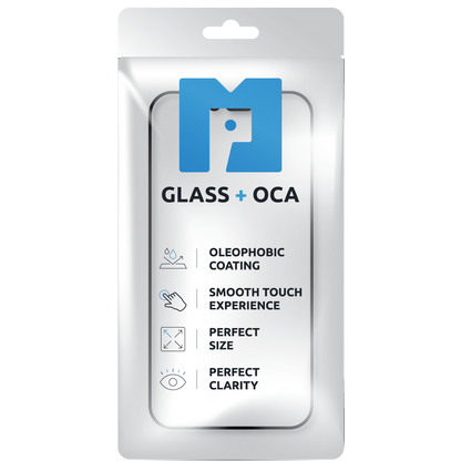 Screen Glass + OCA MP compatible with Samsung Galaxy S25+ S936, Black