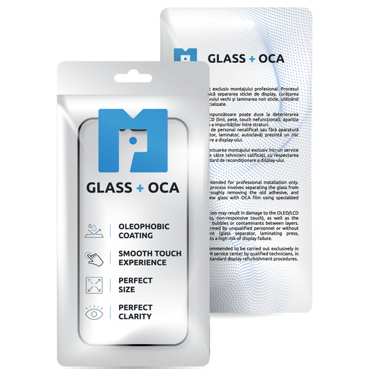 Screen Glass + OCA MP compatible with Apple iPhone 17 Pro Max, Black