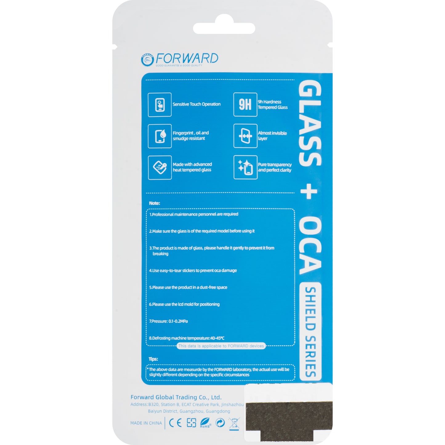 Bildschirmglas + OCA Forward Shield für Samsung Galaxy S24 Ultra S928, Schwarz
