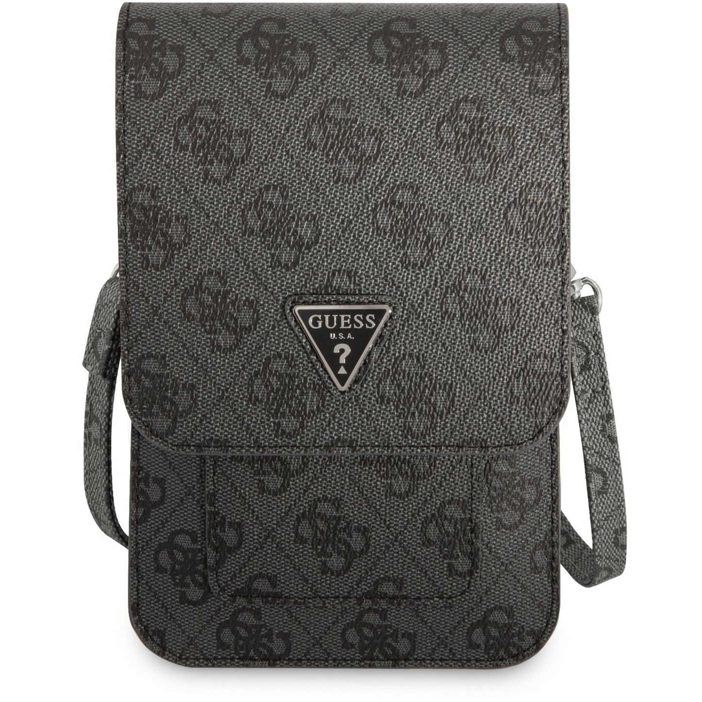 Universaltasche für Telefon, Guess, 4G Triangle Logo, Schwarz