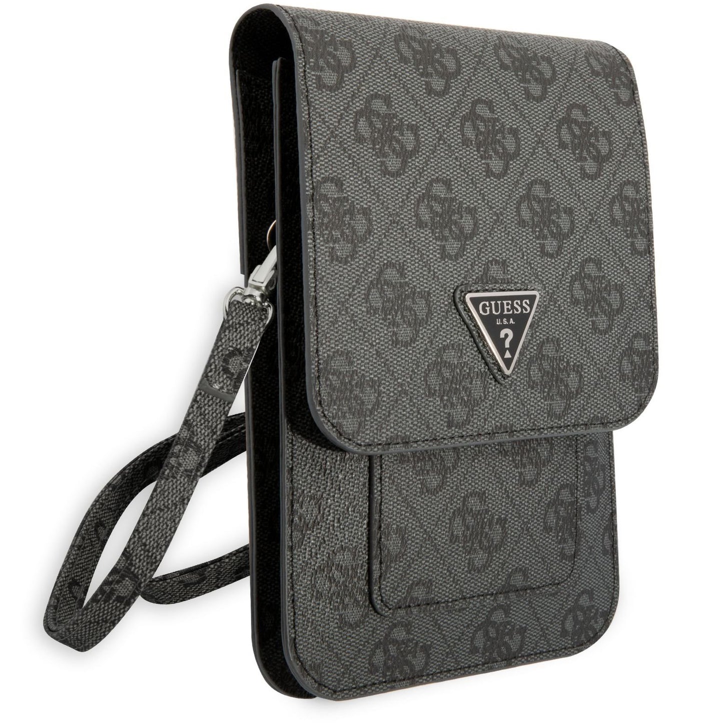 Universaltasche für Telefon, Guess, 4G Triangle Logo, Schwarz
