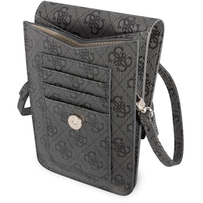 Universaltasche für Telefon, Guess, 4G Triangle Logo, Schwarz